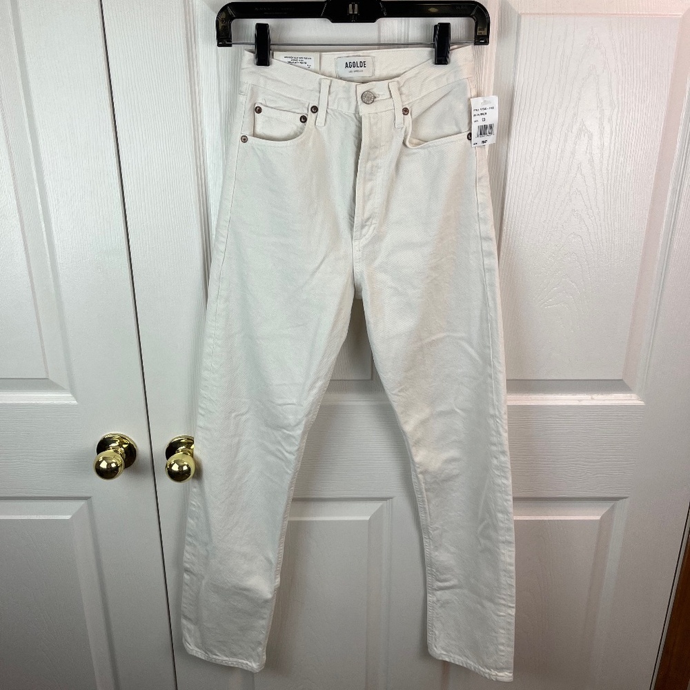 Agolde 90's Pinch Waist High Rise Straight Leg Jeans Drum